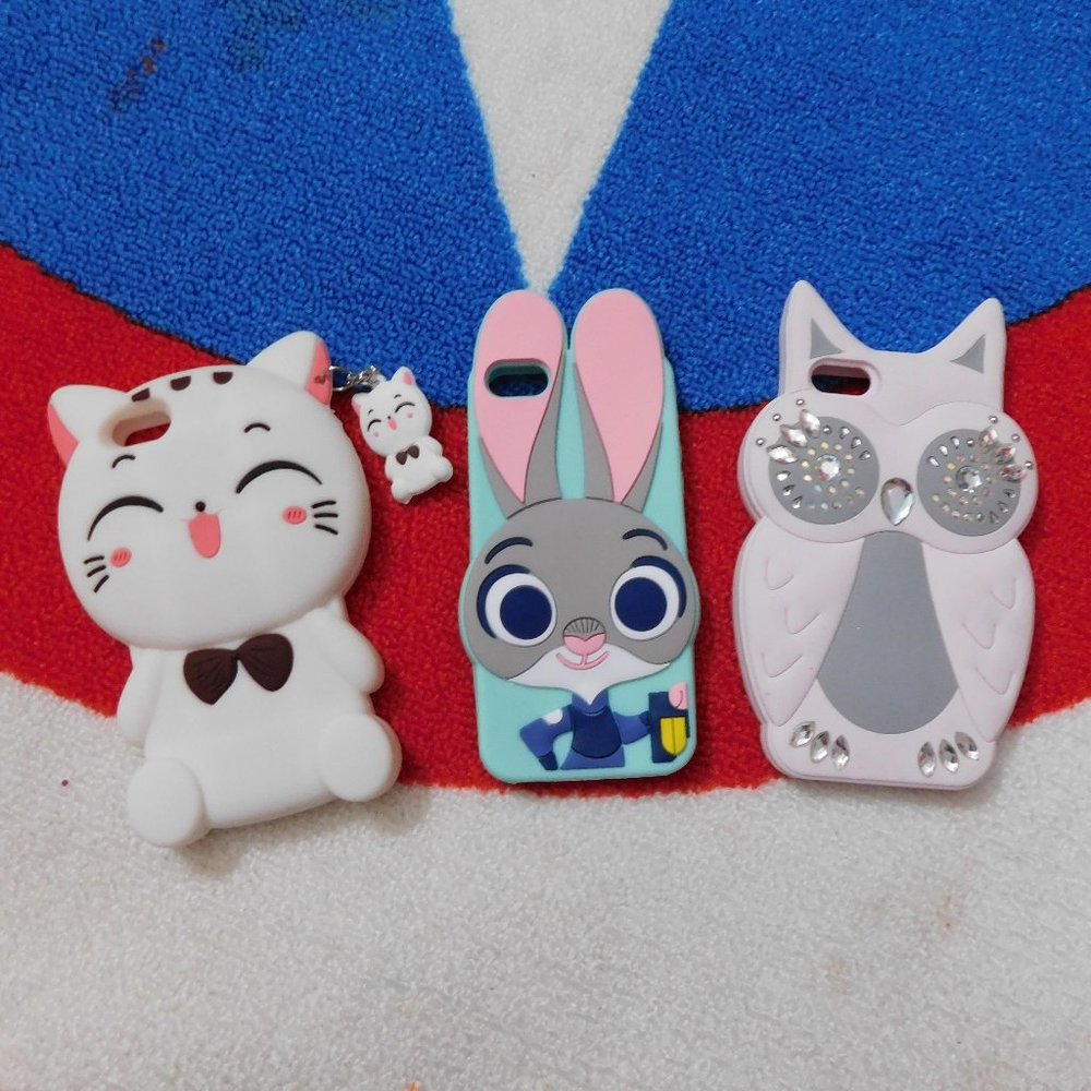 CUTE and KAWAII Soft iphone 5/5s case bundle